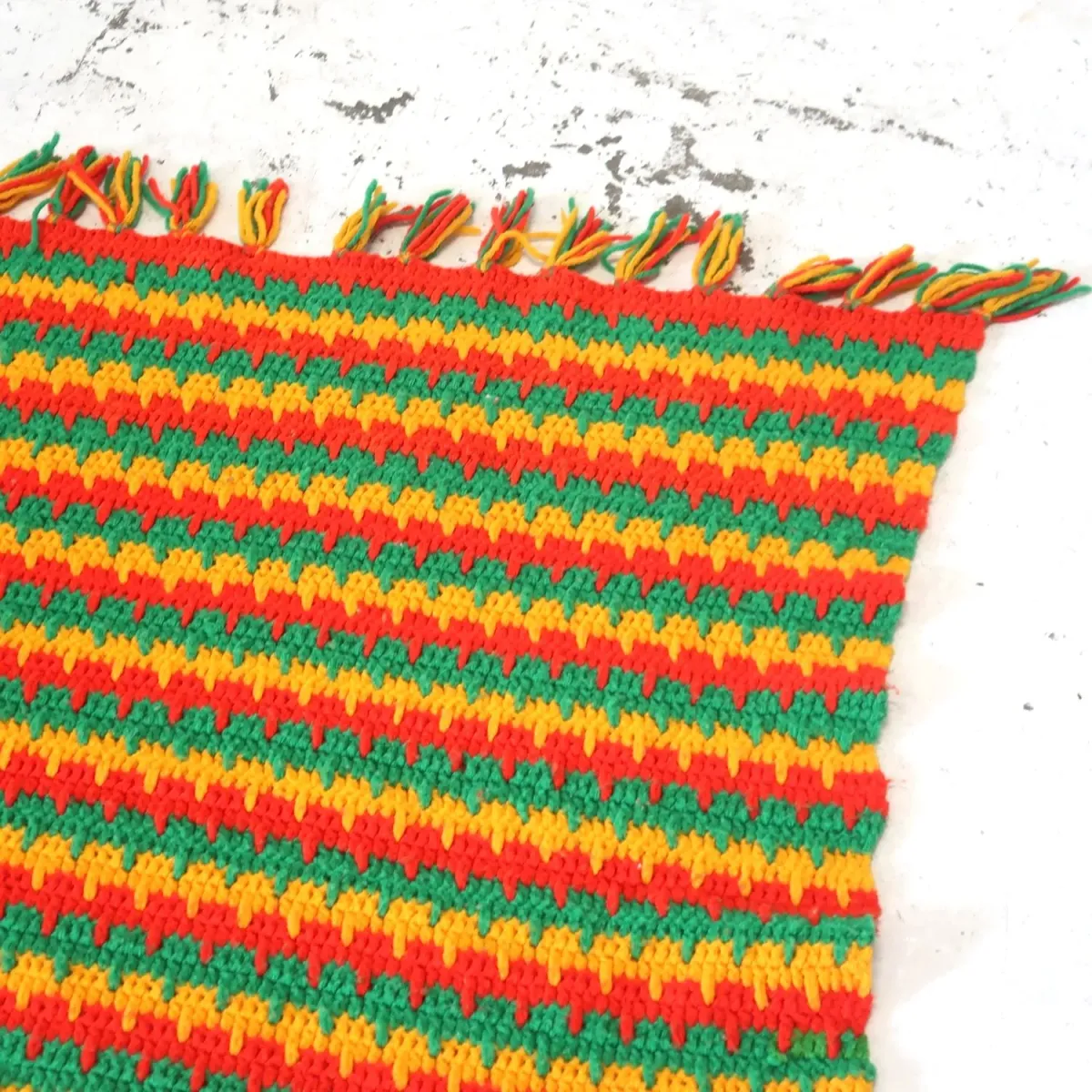 ビンテージ ニットブランケット