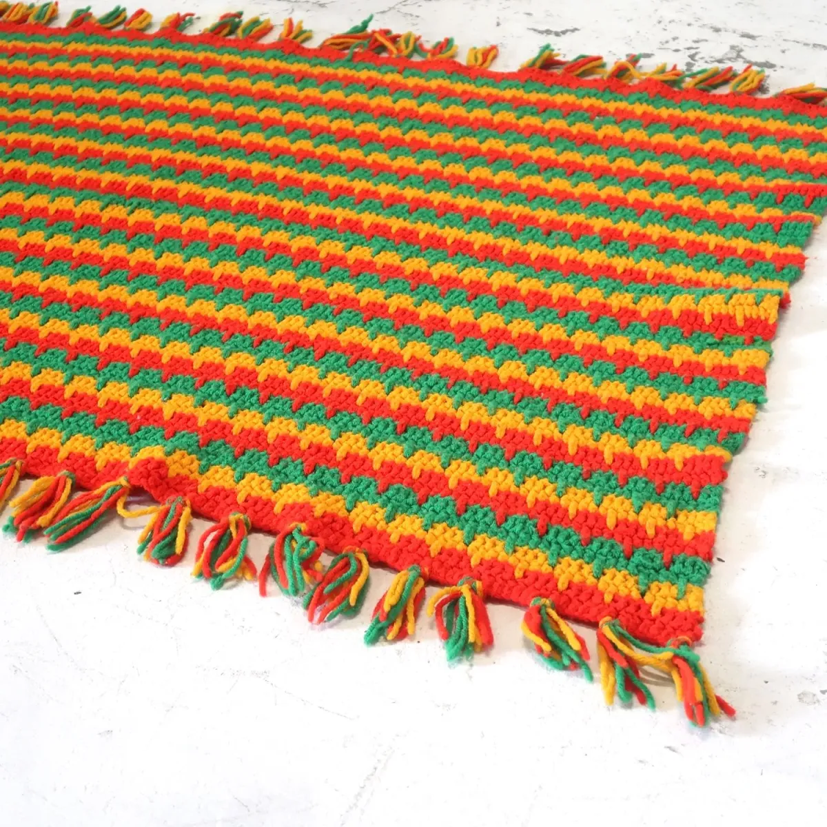 ビンテージ ニットブランケット