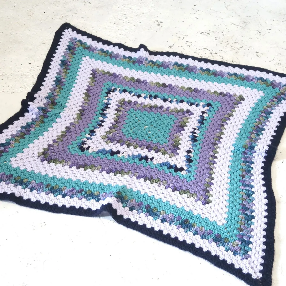 ビンテージ ニットブランケット