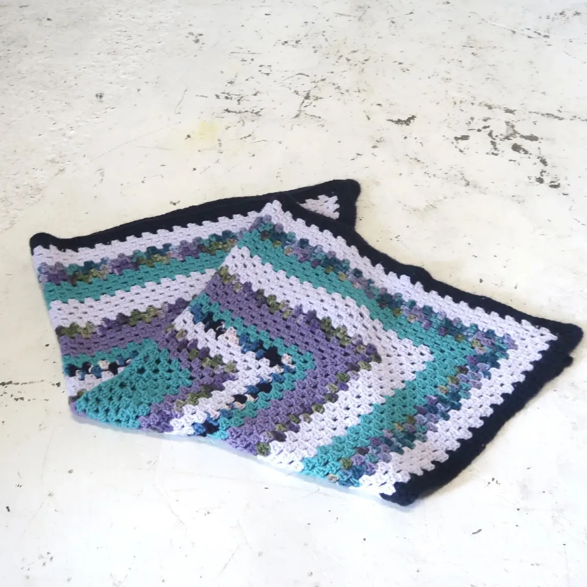 ビンテージ ニットブランケット