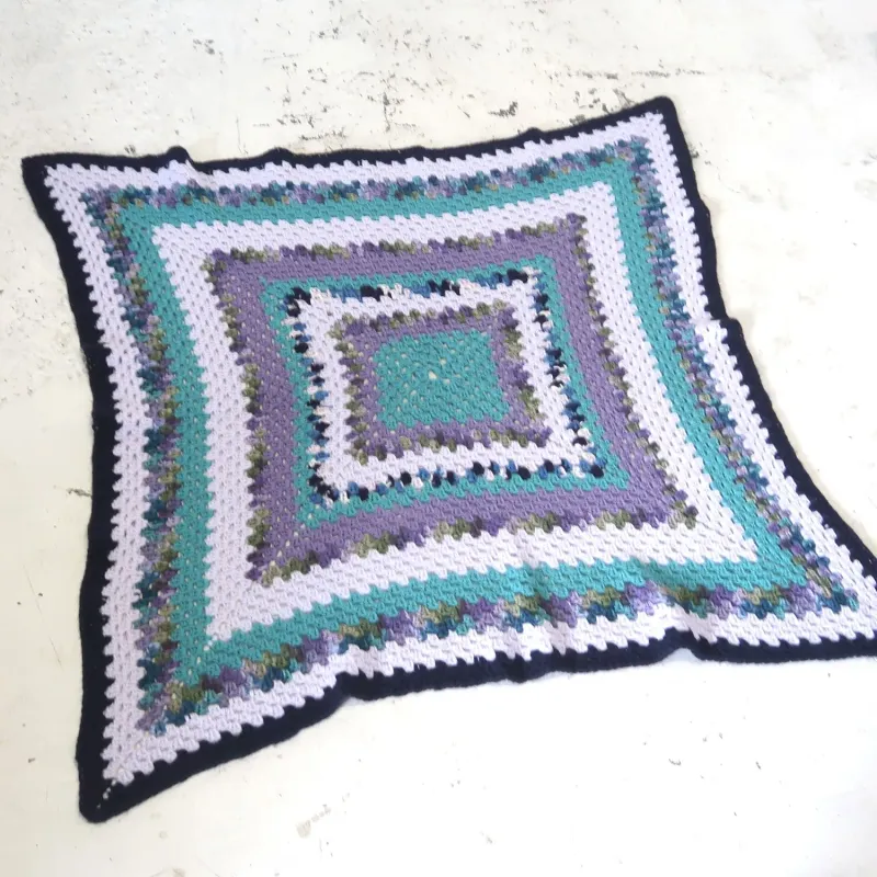 ビンテージ ニットブランケット