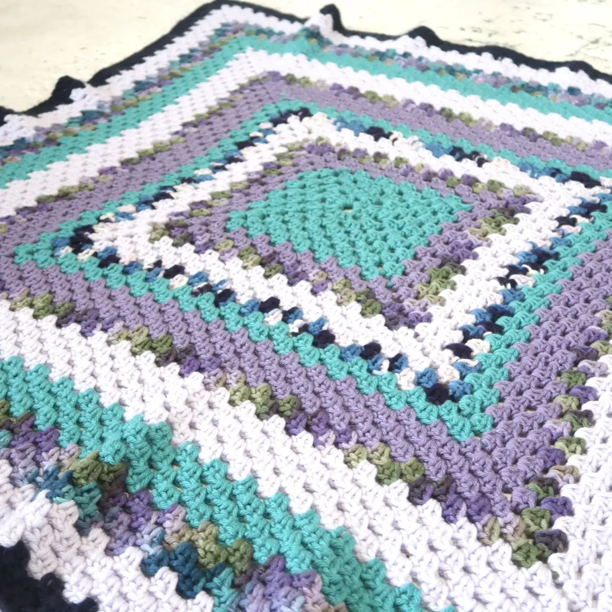 ビンテージ ニットブランケット