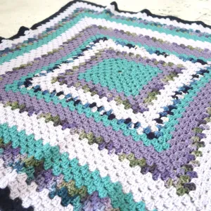 ビンテージ ニットブランケット