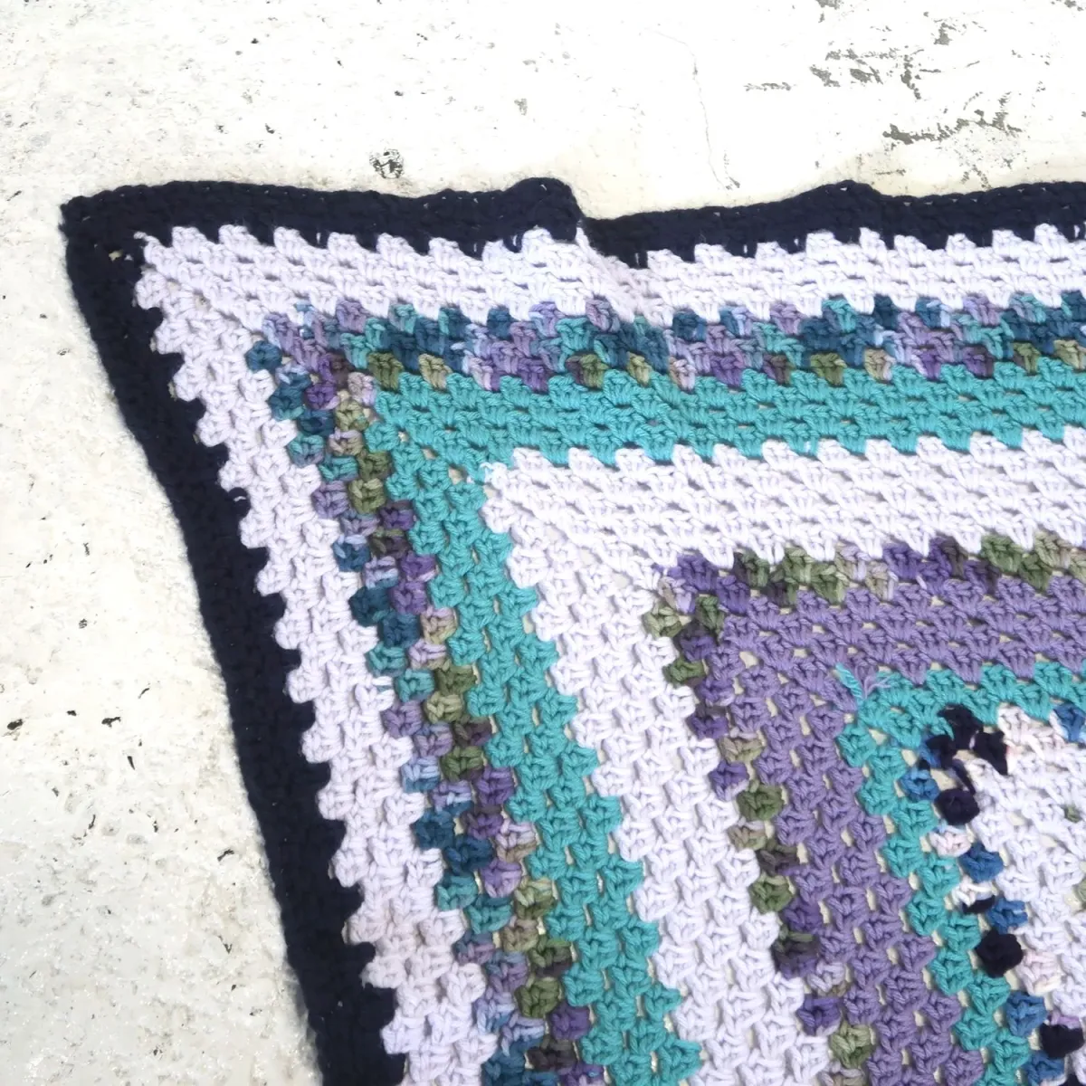 ビンテージ ニットブランケット