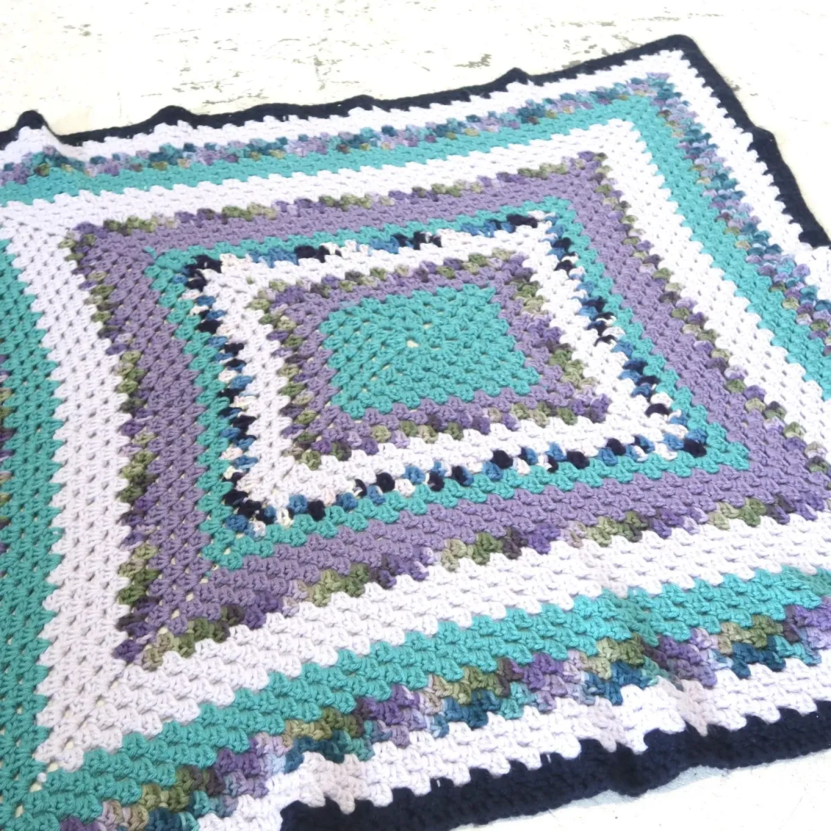 ビンテージ ニットブランケット