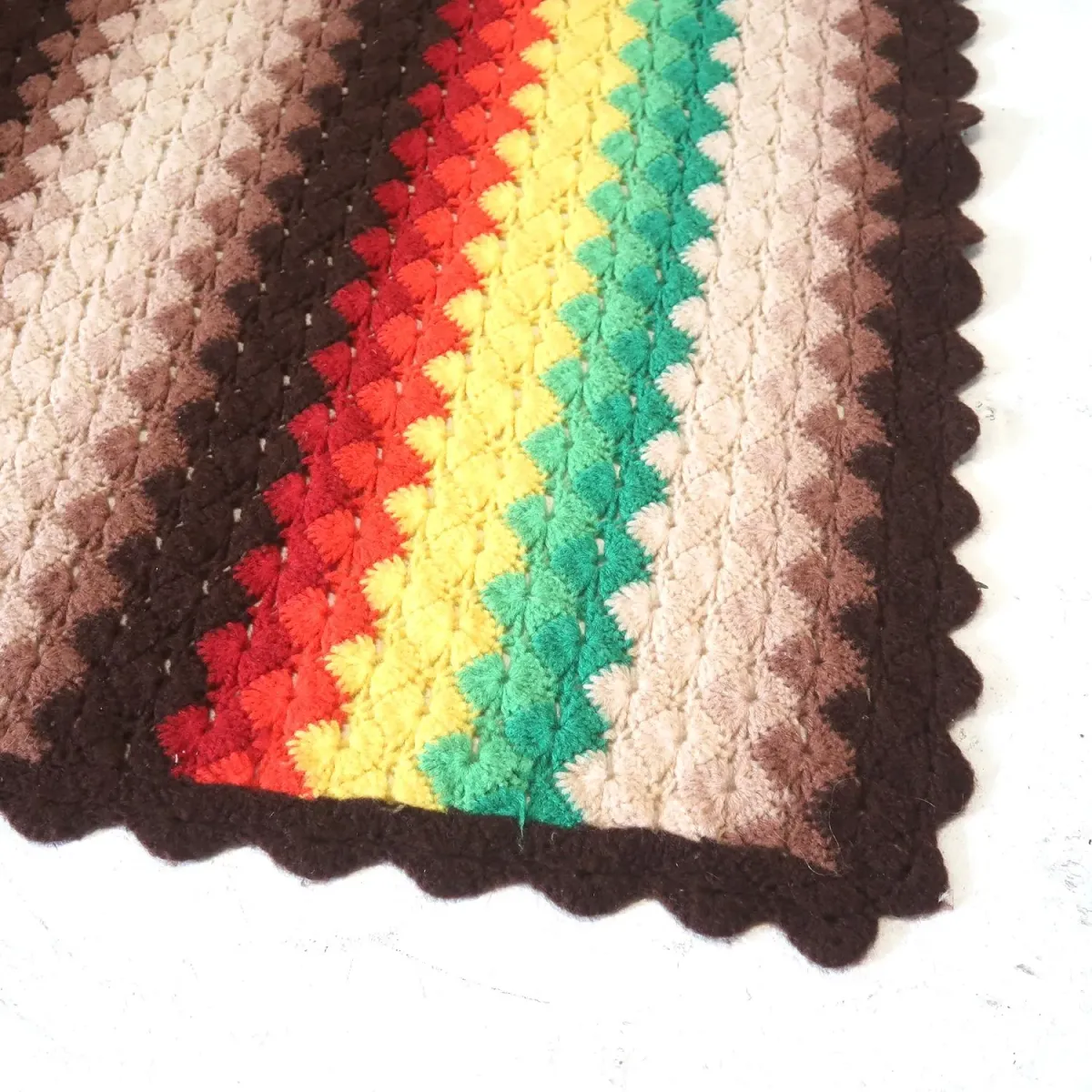 ビンテージ ニットブランケット