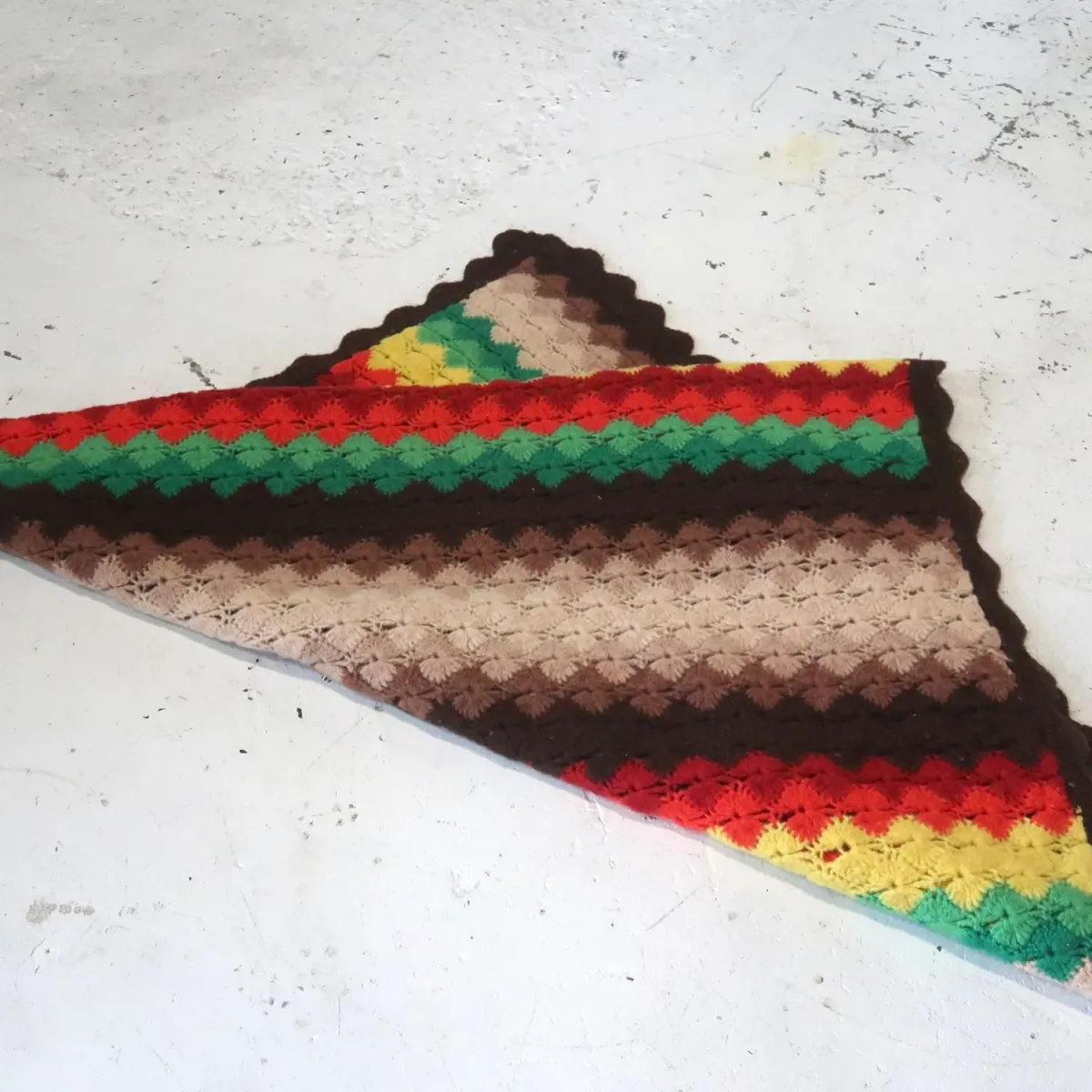 ビンテージ ニットブランケット