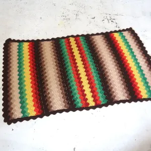 ビンテージ ニットブランケット