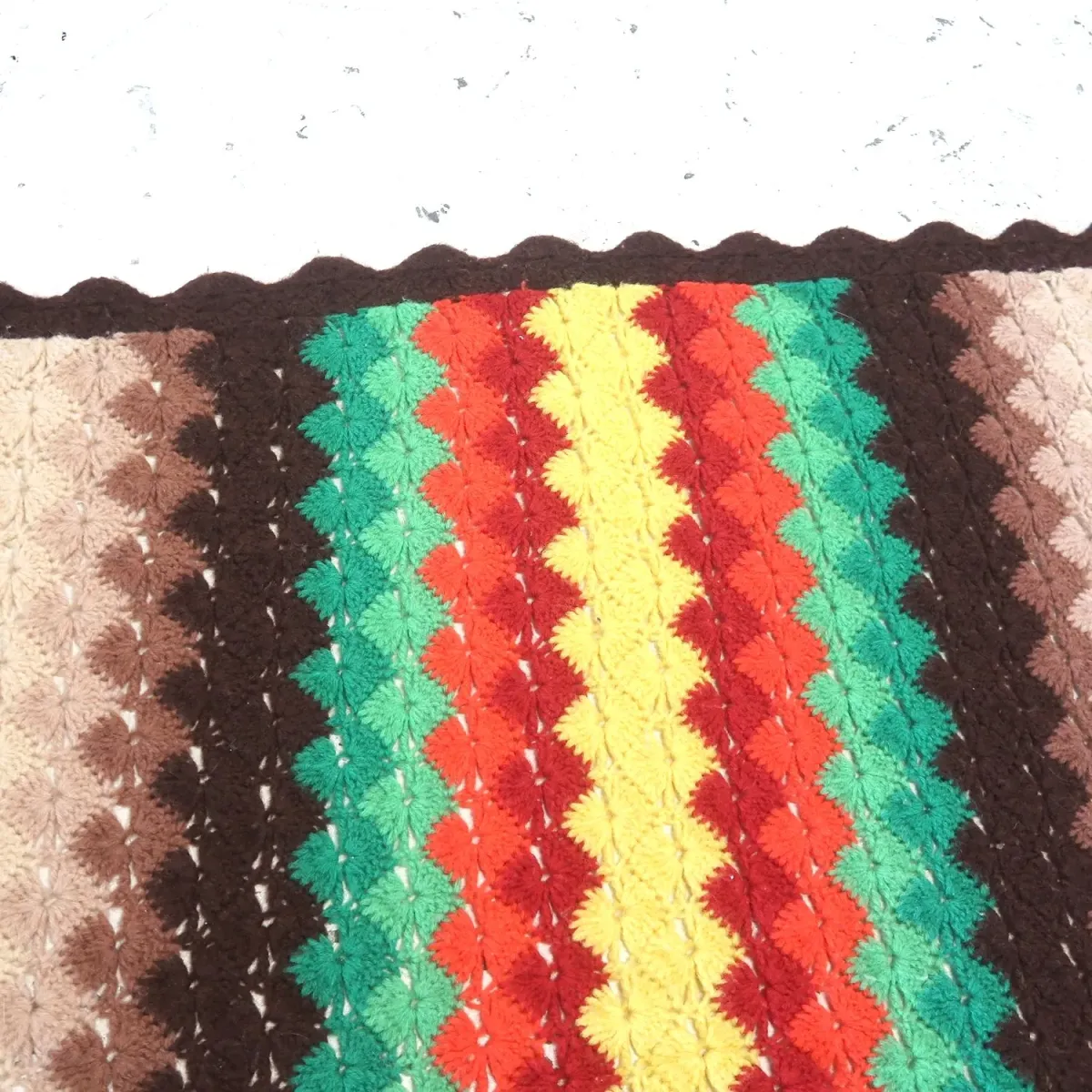 ビンテージ ニットブランケット