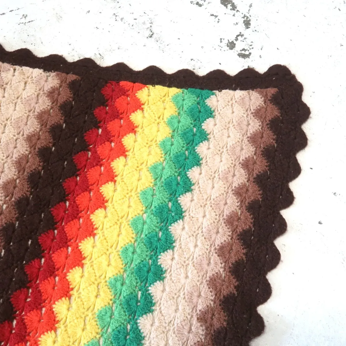 ビンテージ ニットブランケット