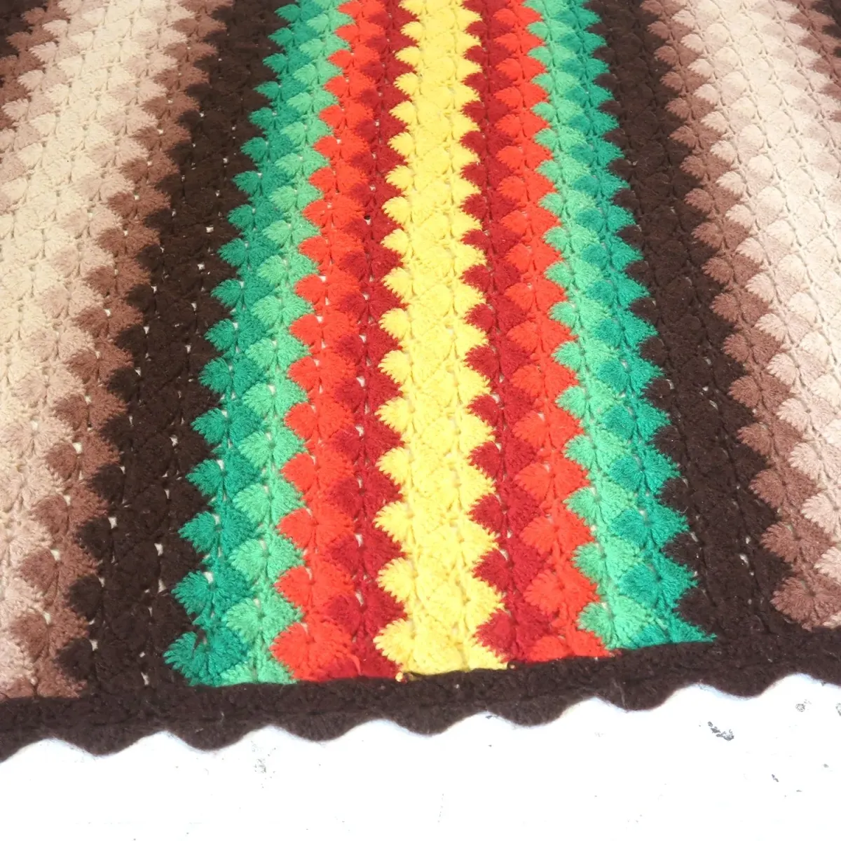 ビンテージ ニットブランケット