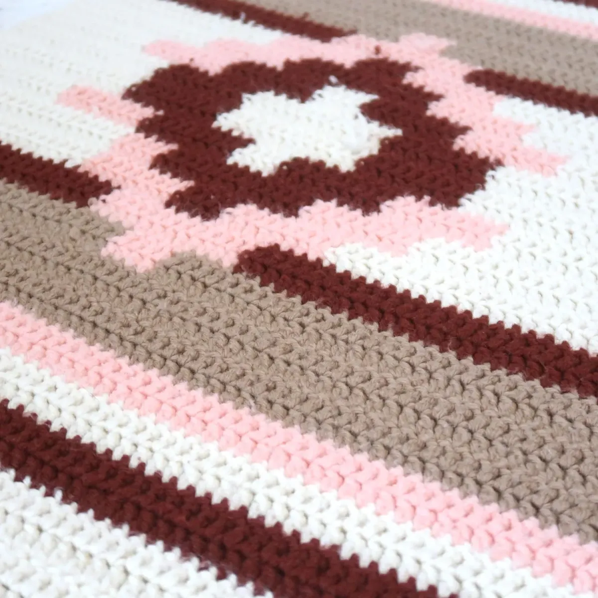 ビンテージ ニットブランケット