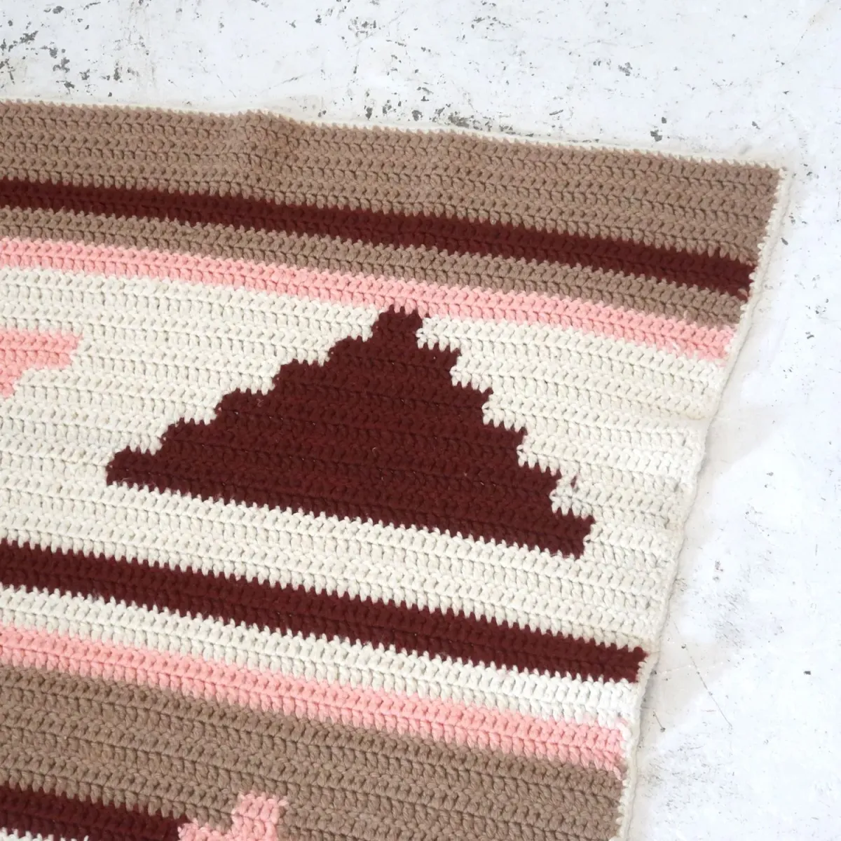 ビンテージ ニットブランケット