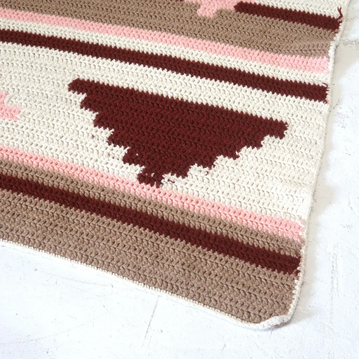 ビンテージ ニットブランケット