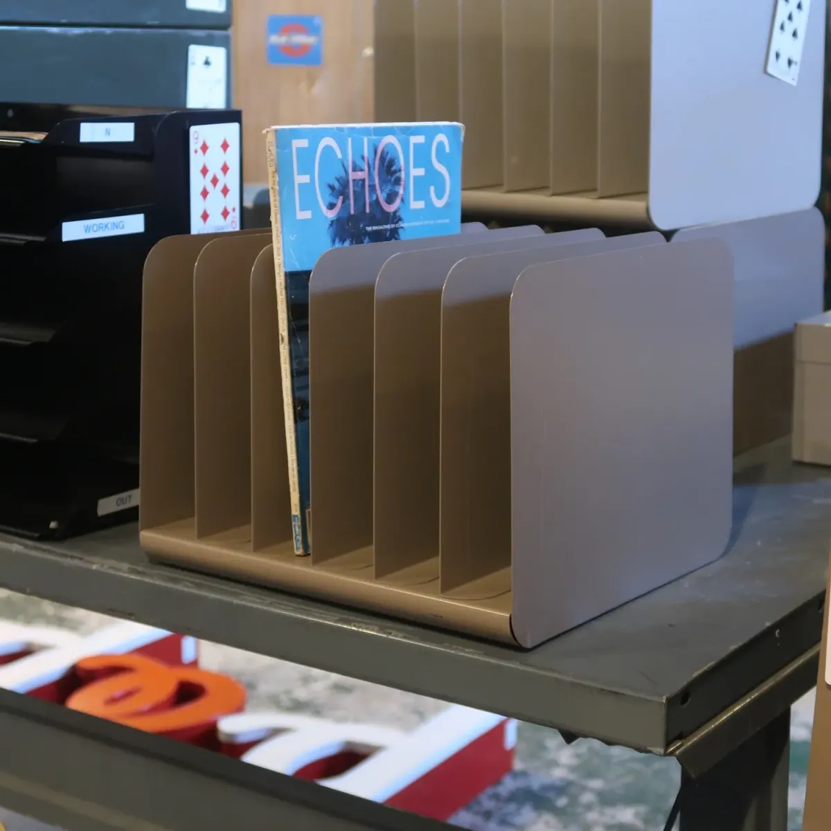 ビンテージ デスクオーガナイザー