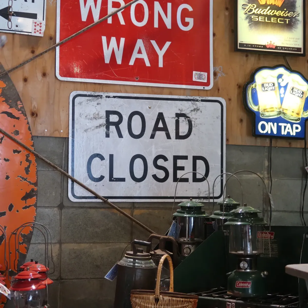 ROAD CLOSED ビンテージ 大型ロードサイン