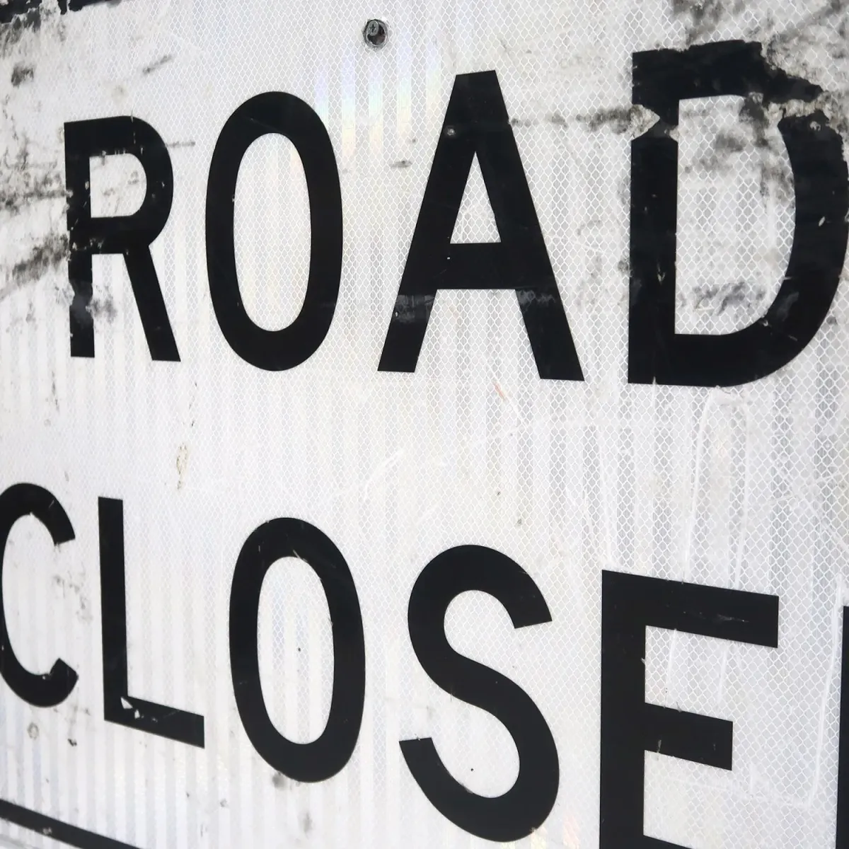 ROAD CLOSED ビンテージ 大型ロードサイン