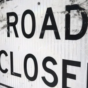ROAD CLOSED ビンテージ 大型ロードサイン