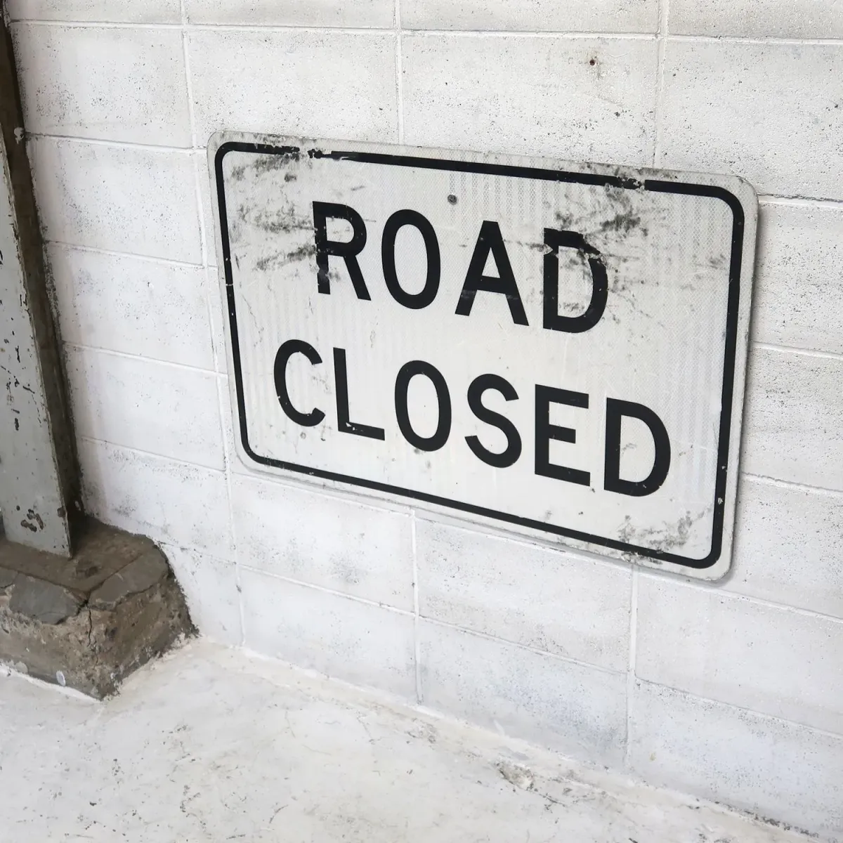 ROAD CLOSED ビンテージ 大型ロードサイン