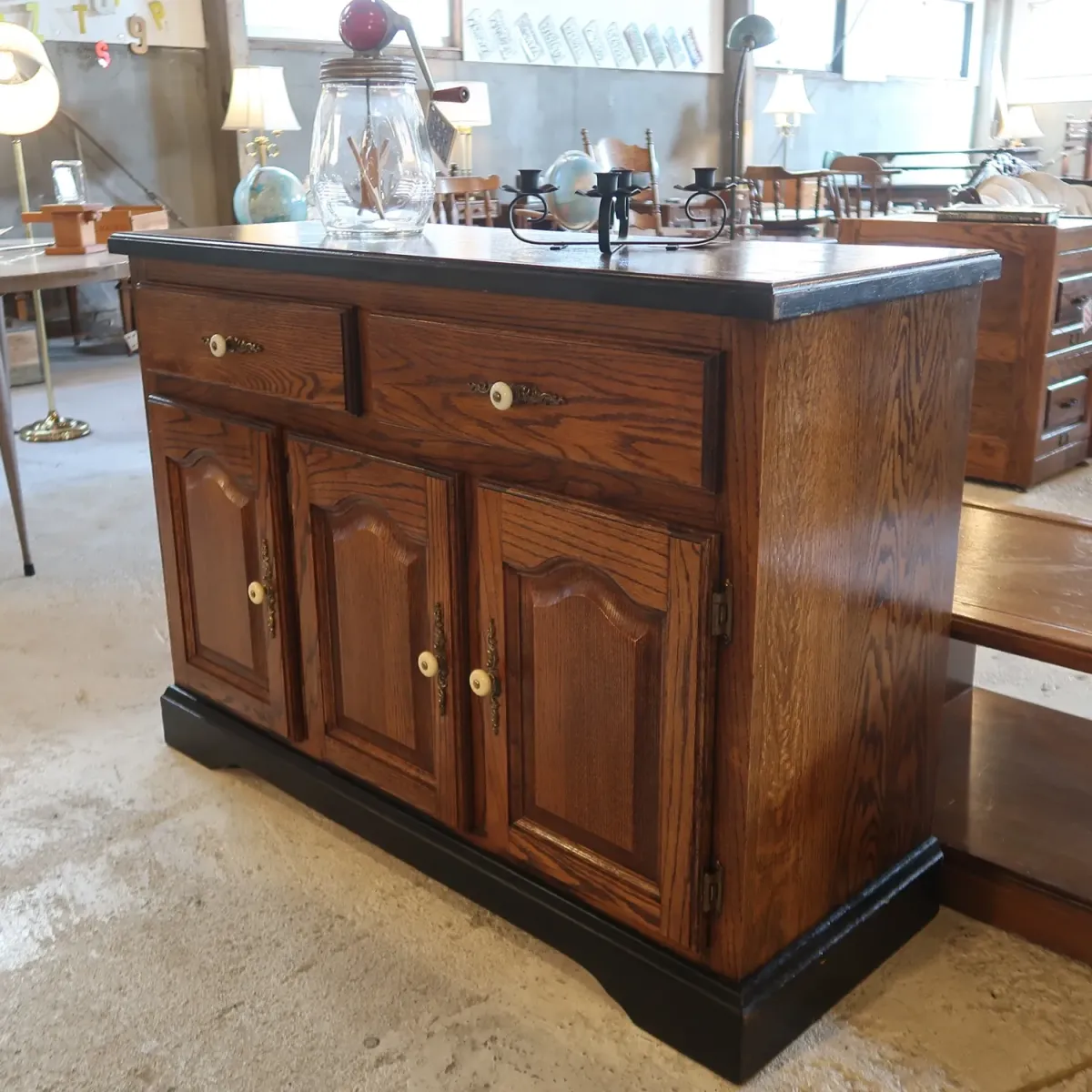 アンティーク サイドボード オーク