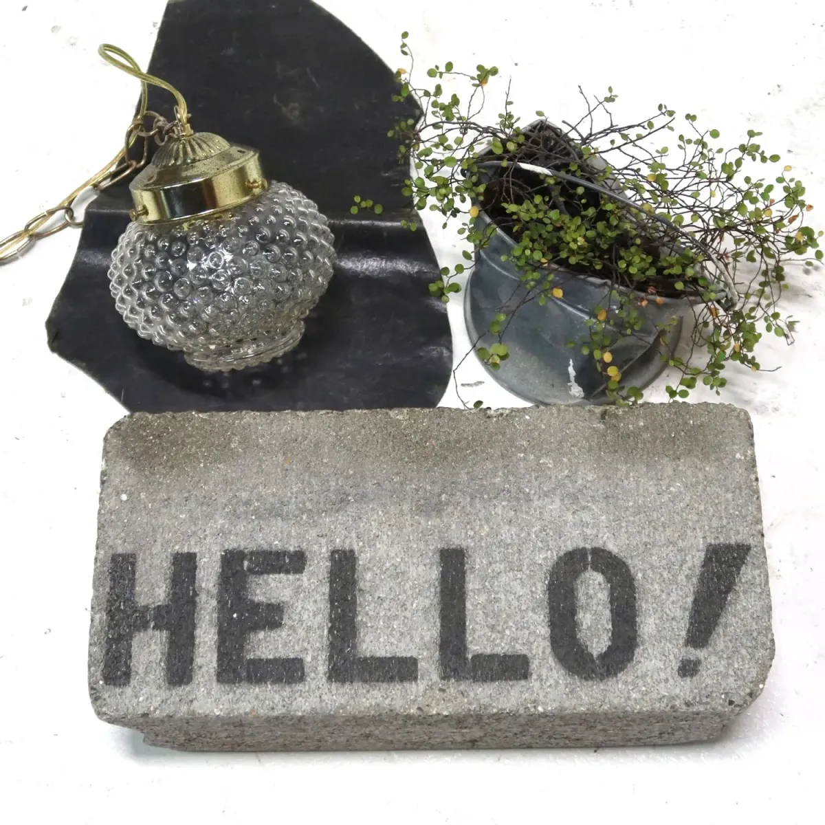 アンティーク クリアガラス ペンダントランプ