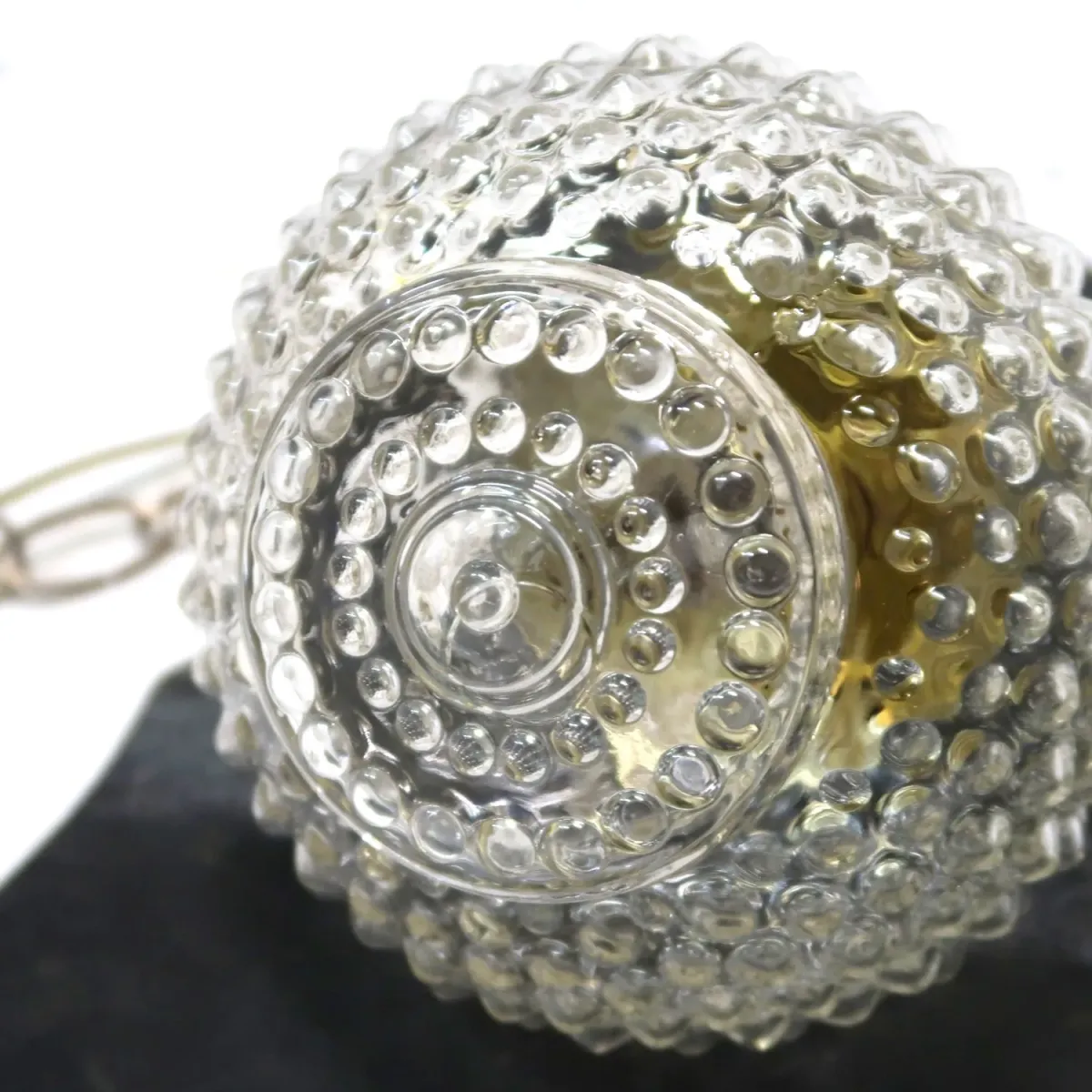 アンティーク クリアガラス ペンダントランプ