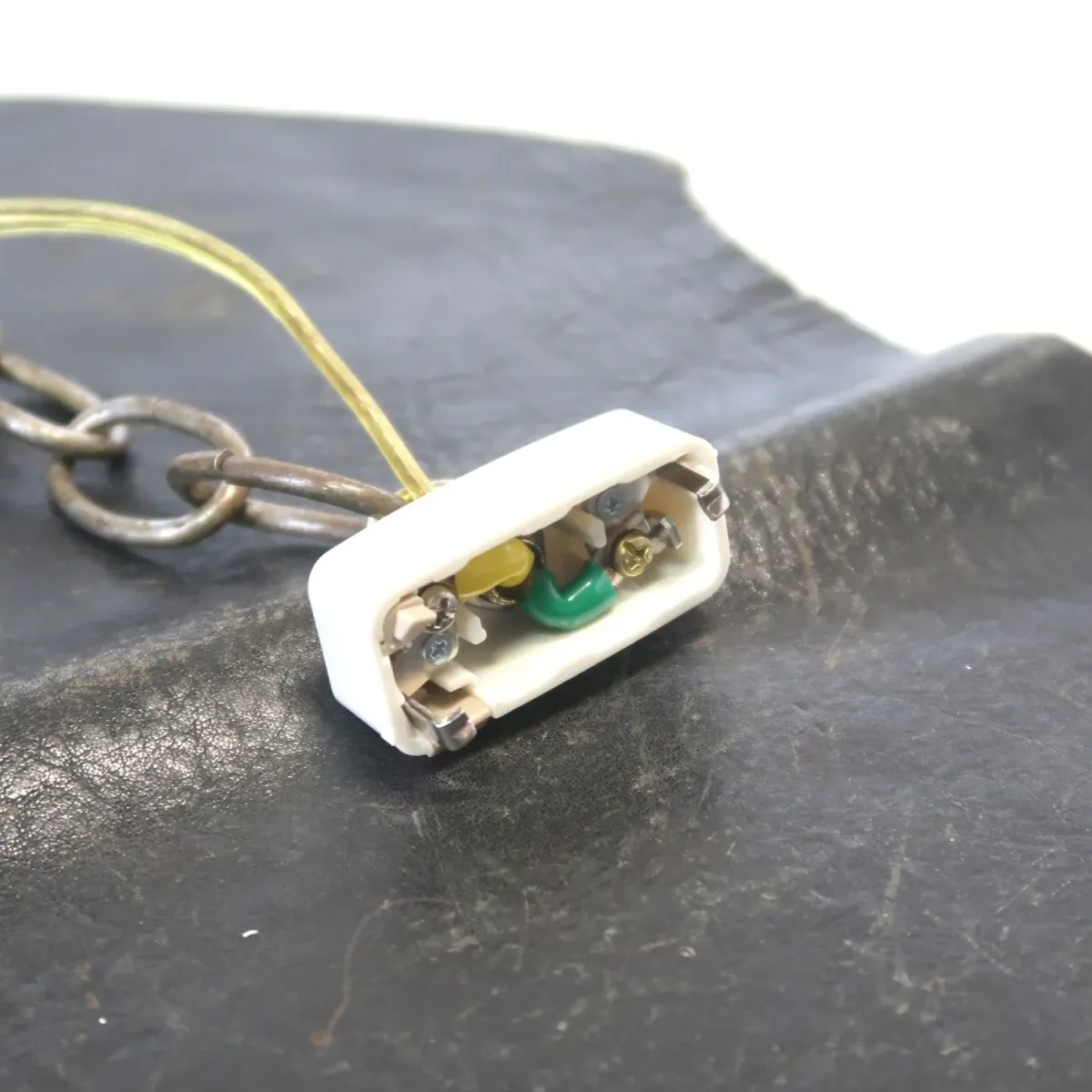 アンティーク フロスト×クリアガラス ペンダントランプ