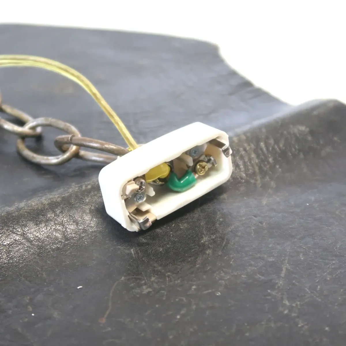 アンティーク フロスト×クリアガラス ペンダントランプ