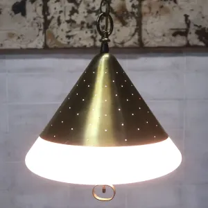 50's ミッドセンチュリー ペンダントランプ 3灯