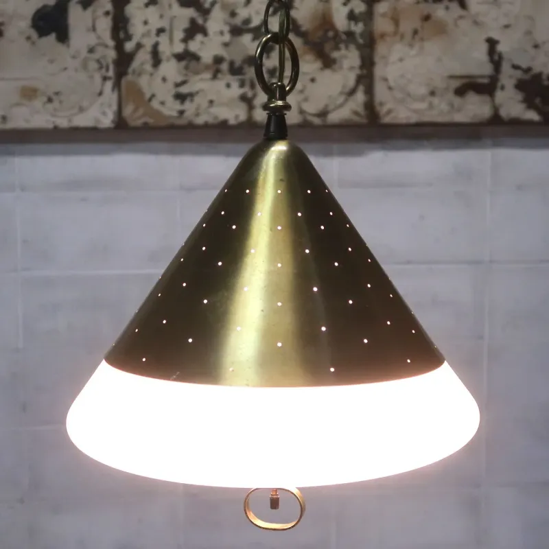 50's ミッドセンチュリー ペンダントランプ 3灯