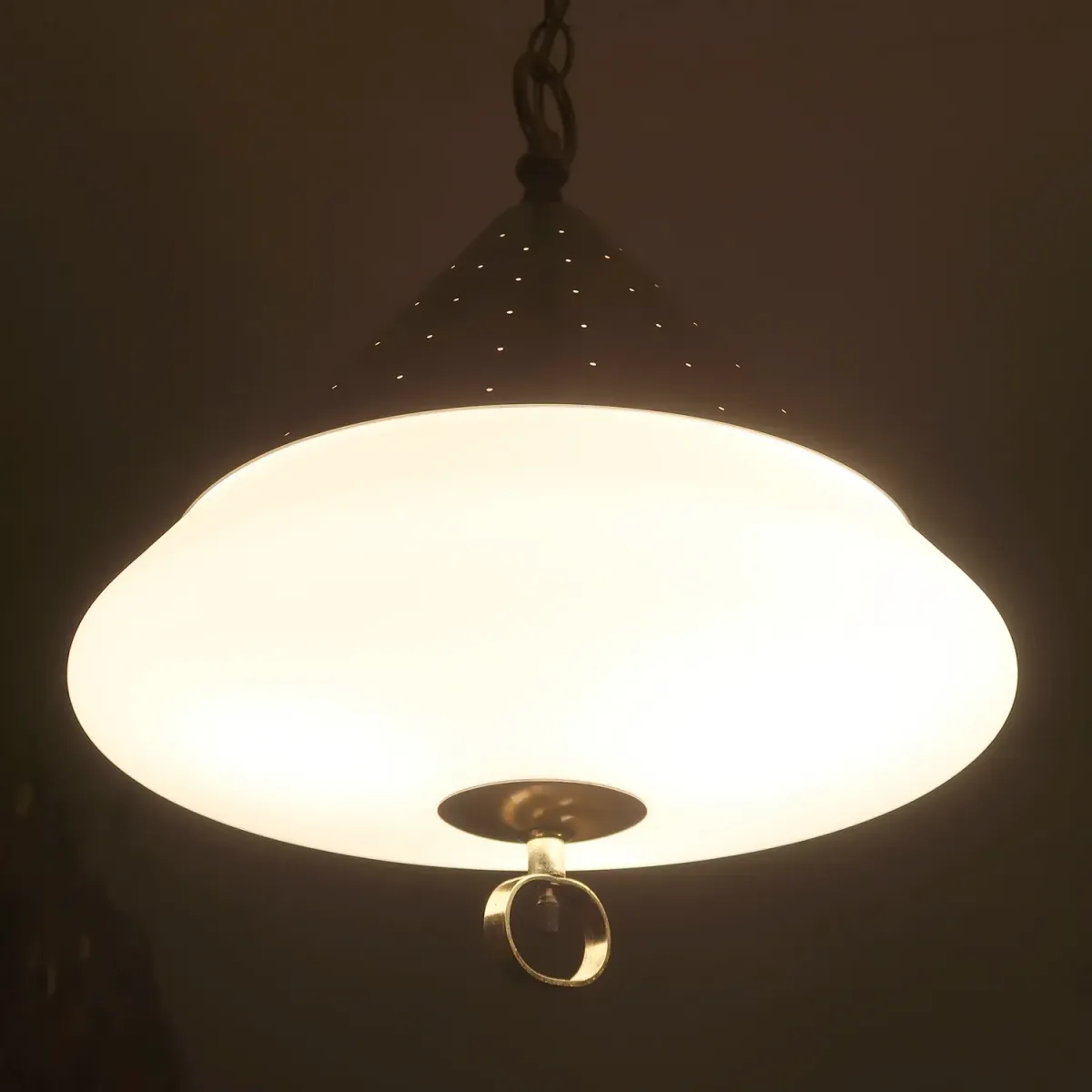 50's ミッドセンチュリー ペンダントランプ 3灯