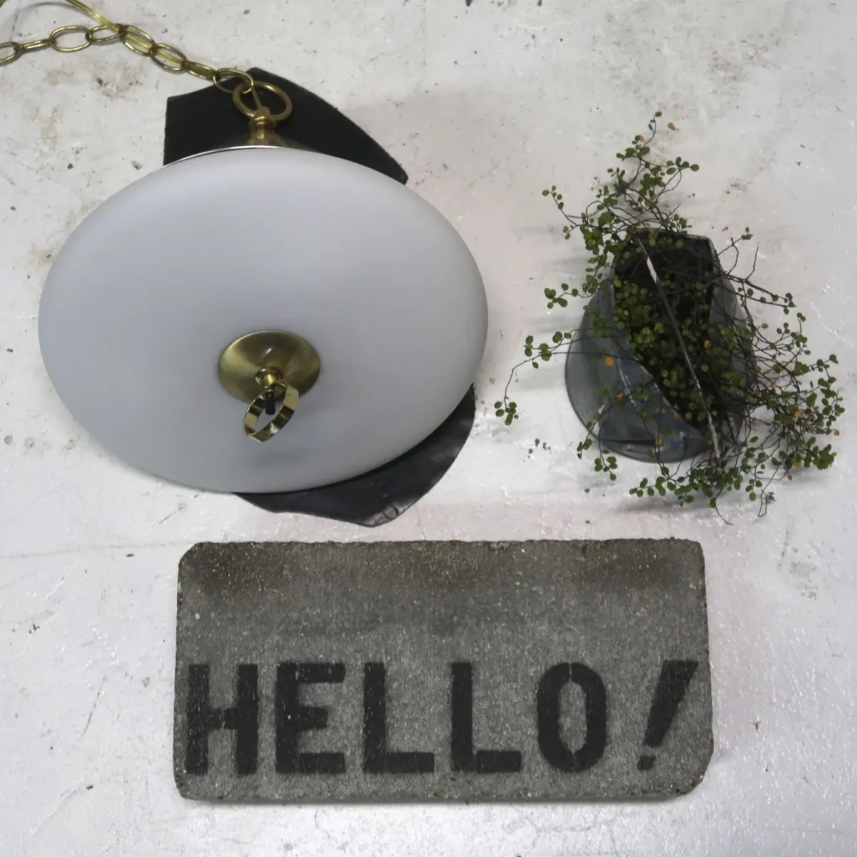 50's ミッドセンチュリー ペンダントランプ 3灯