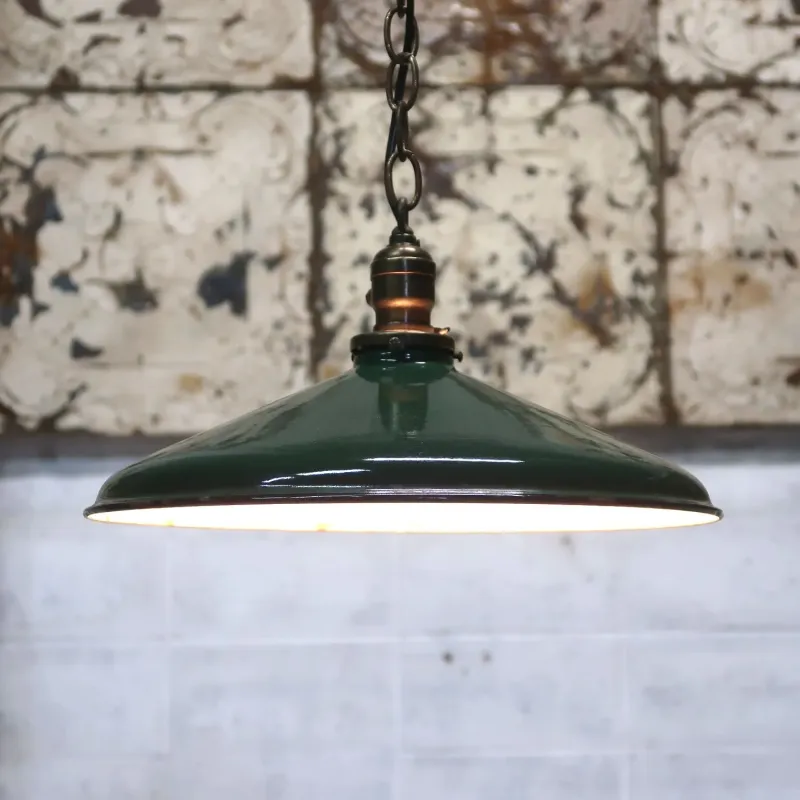 ビンテージ ホーロー ファクトリーランプ