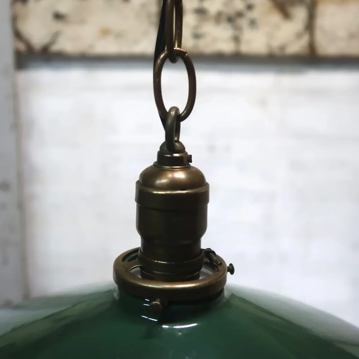 ビンテージ ホーロー ファクトリーランプ