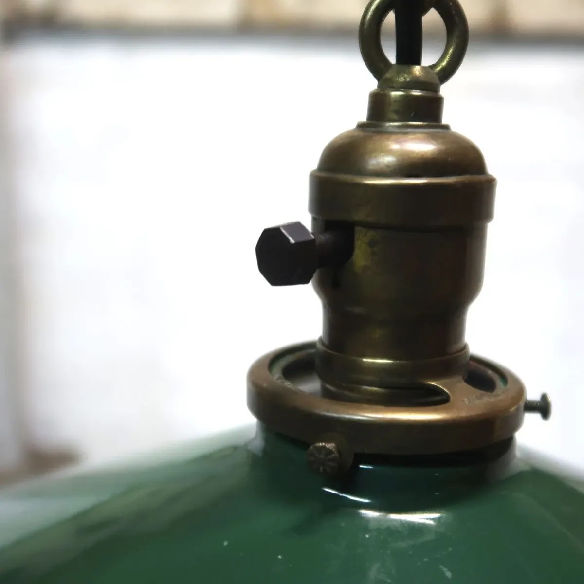 ビンテージ ホーロー ファクトリーランプ