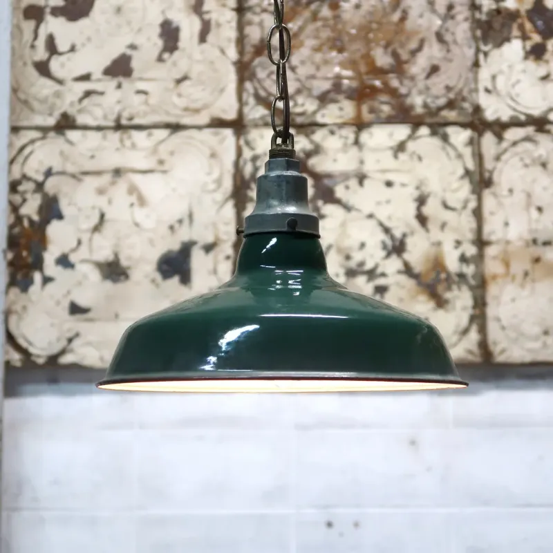 ビンテージ ホーロー ファクトリーランプ