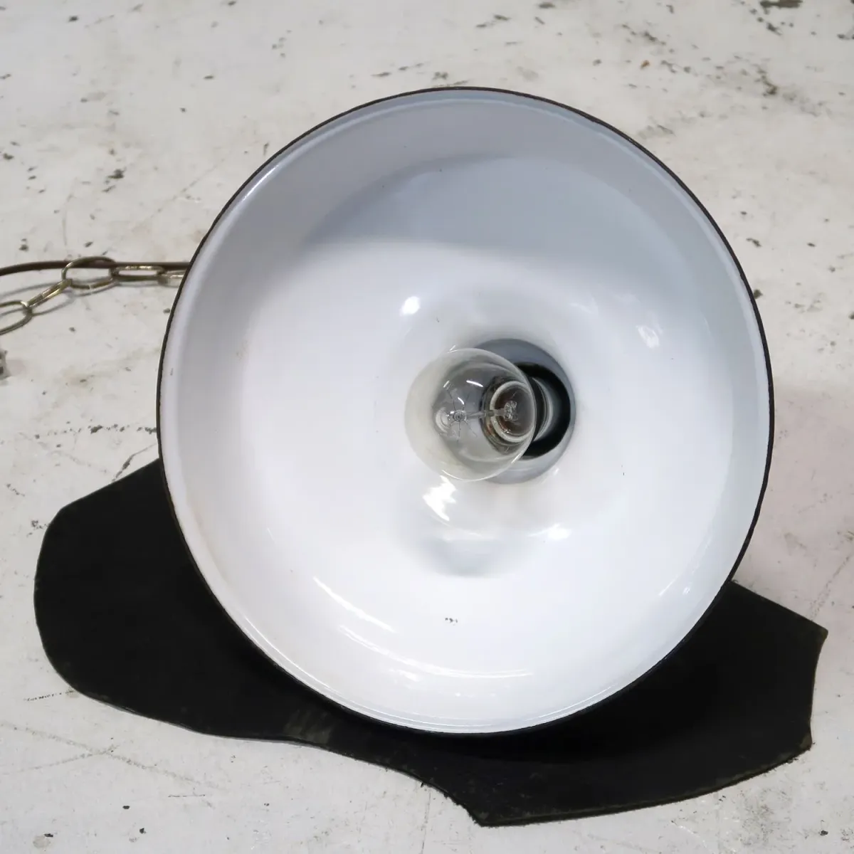 ビンテージ ホーロー ファクトリーランプ