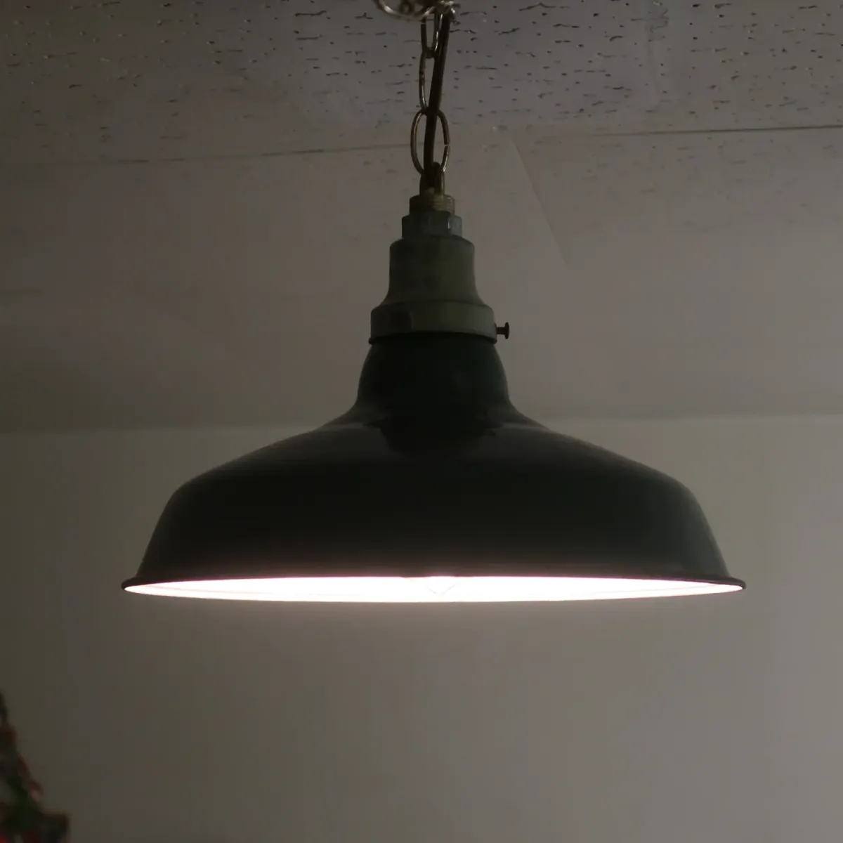 ビンテージ ホーロー ファクトリーランプ