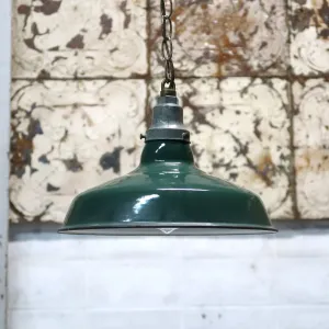 ビンテージ ホーロー ファクトリーランプ