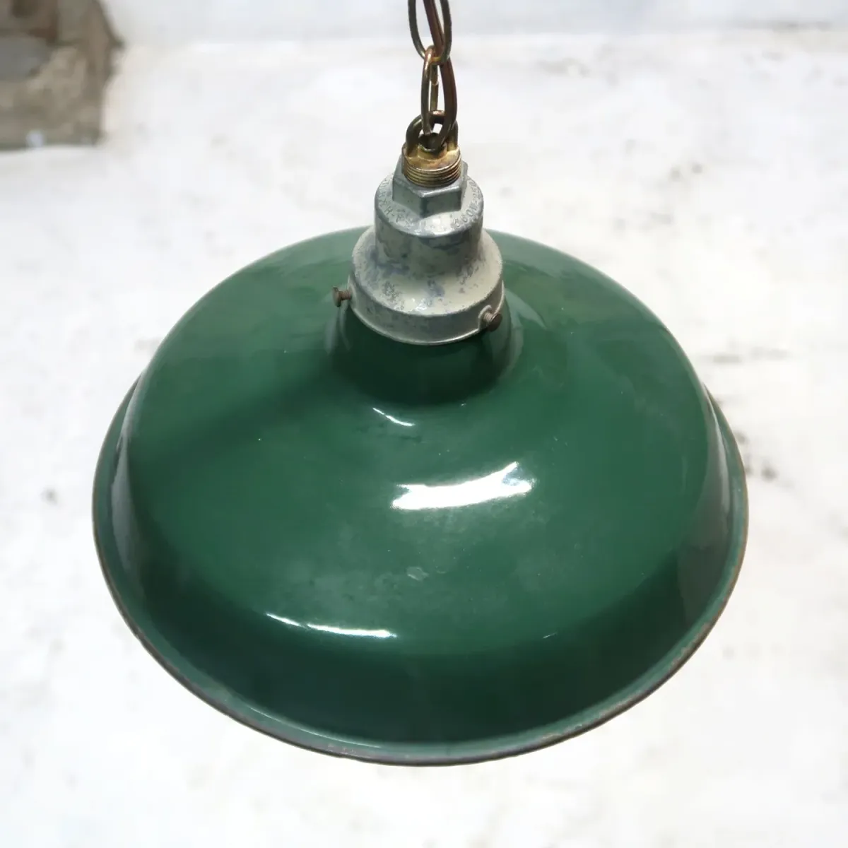 ビンテージ ホーロー ファクトリーランプ