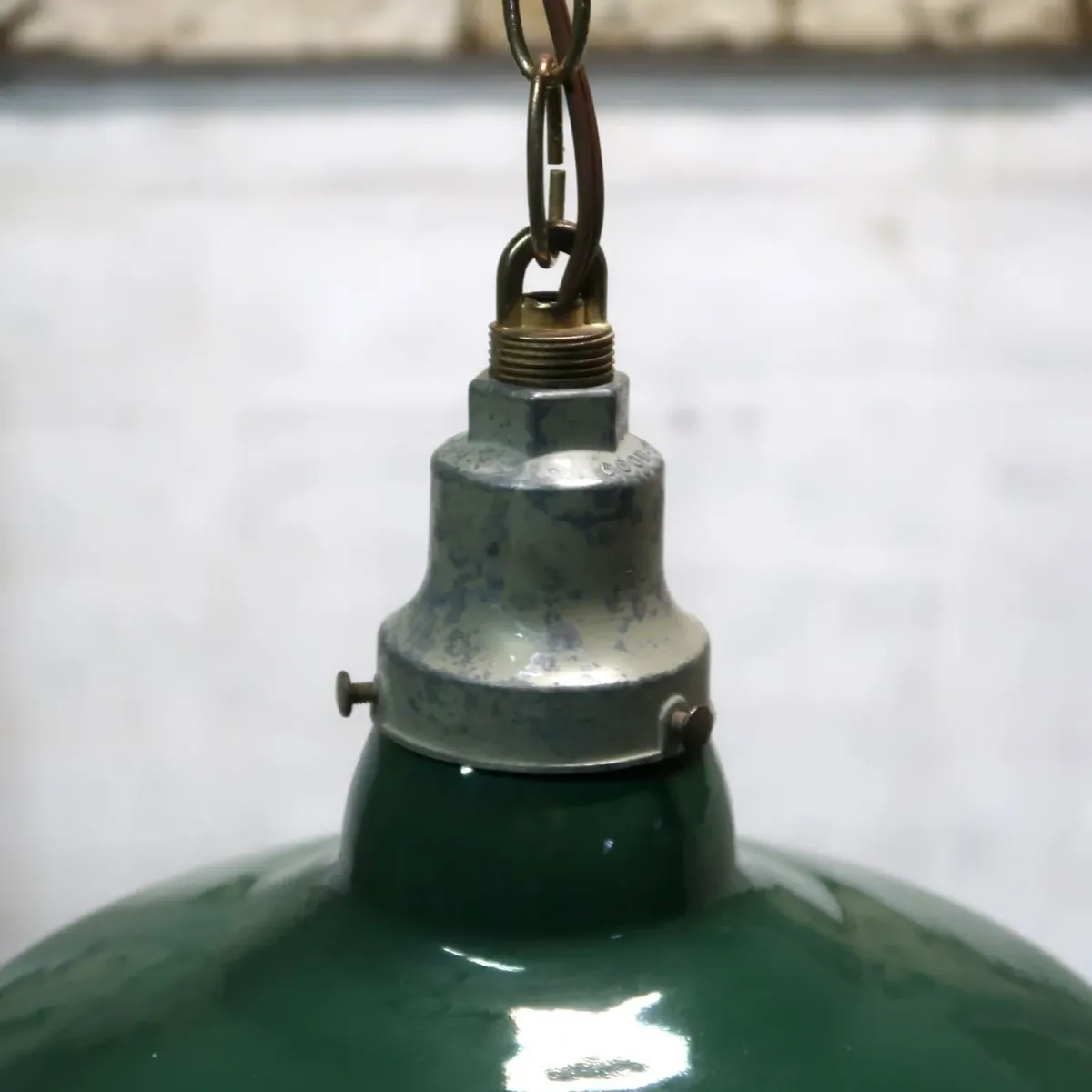 ビンテージ ホーロー ファクトリーランプ