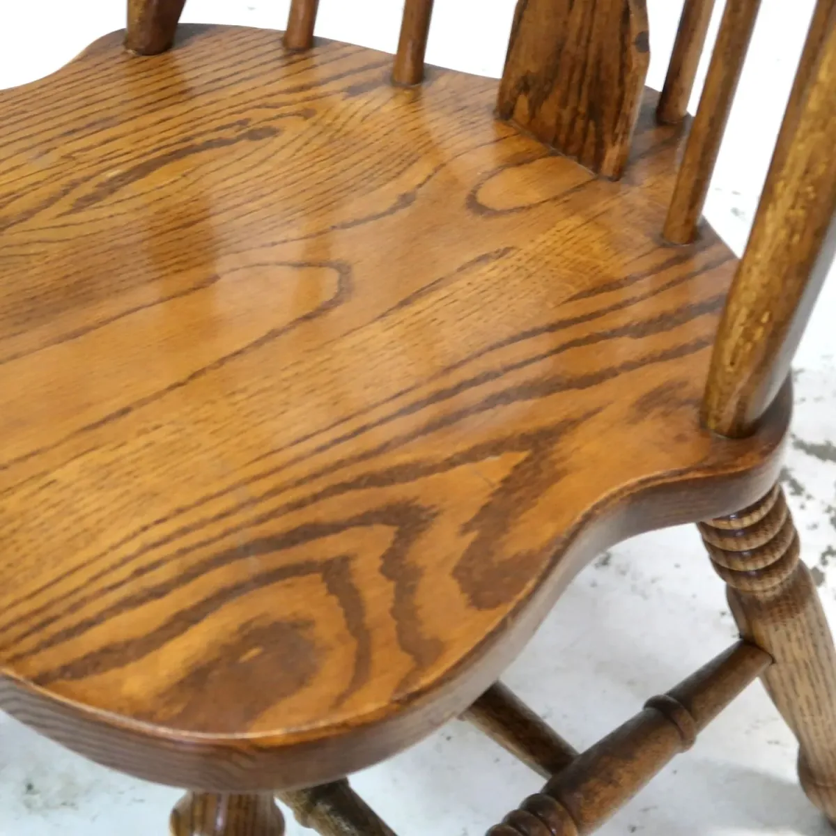 アンティーク ウッド ハイバックチェア オーク