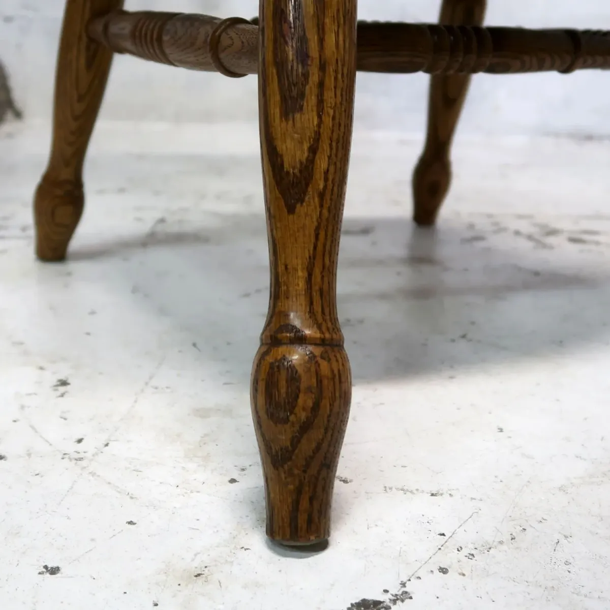 アンティーク ウッド ハイバックチェア オーク