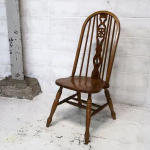 アンティーク ウッド ハイバックチェア オーク