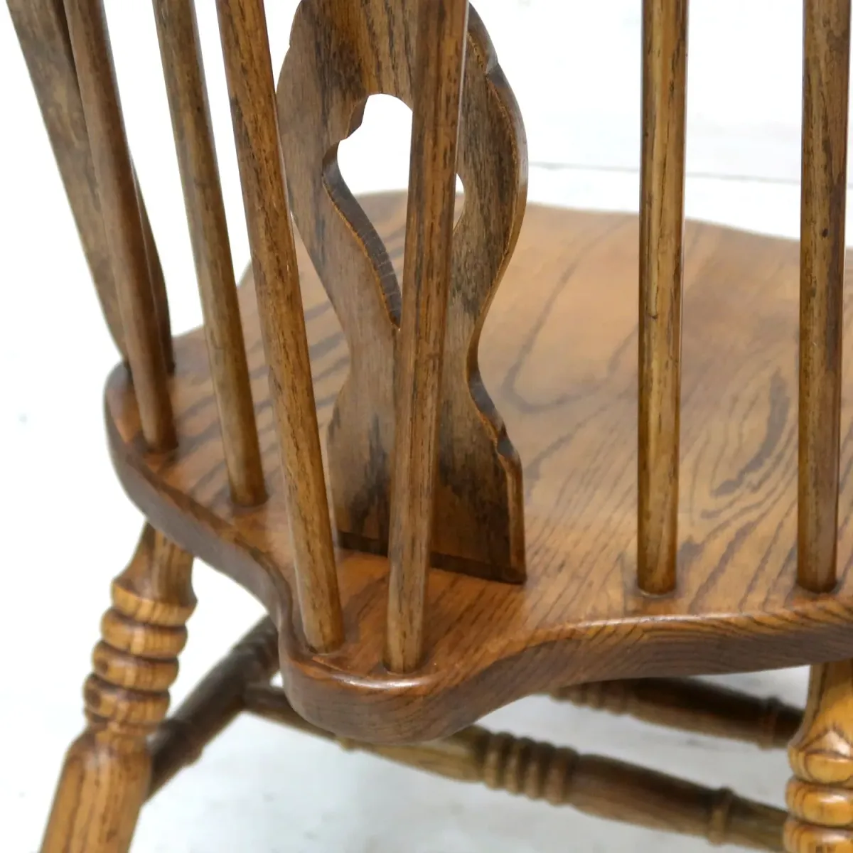 アンティーク ウッド ハイバックチェア オーク