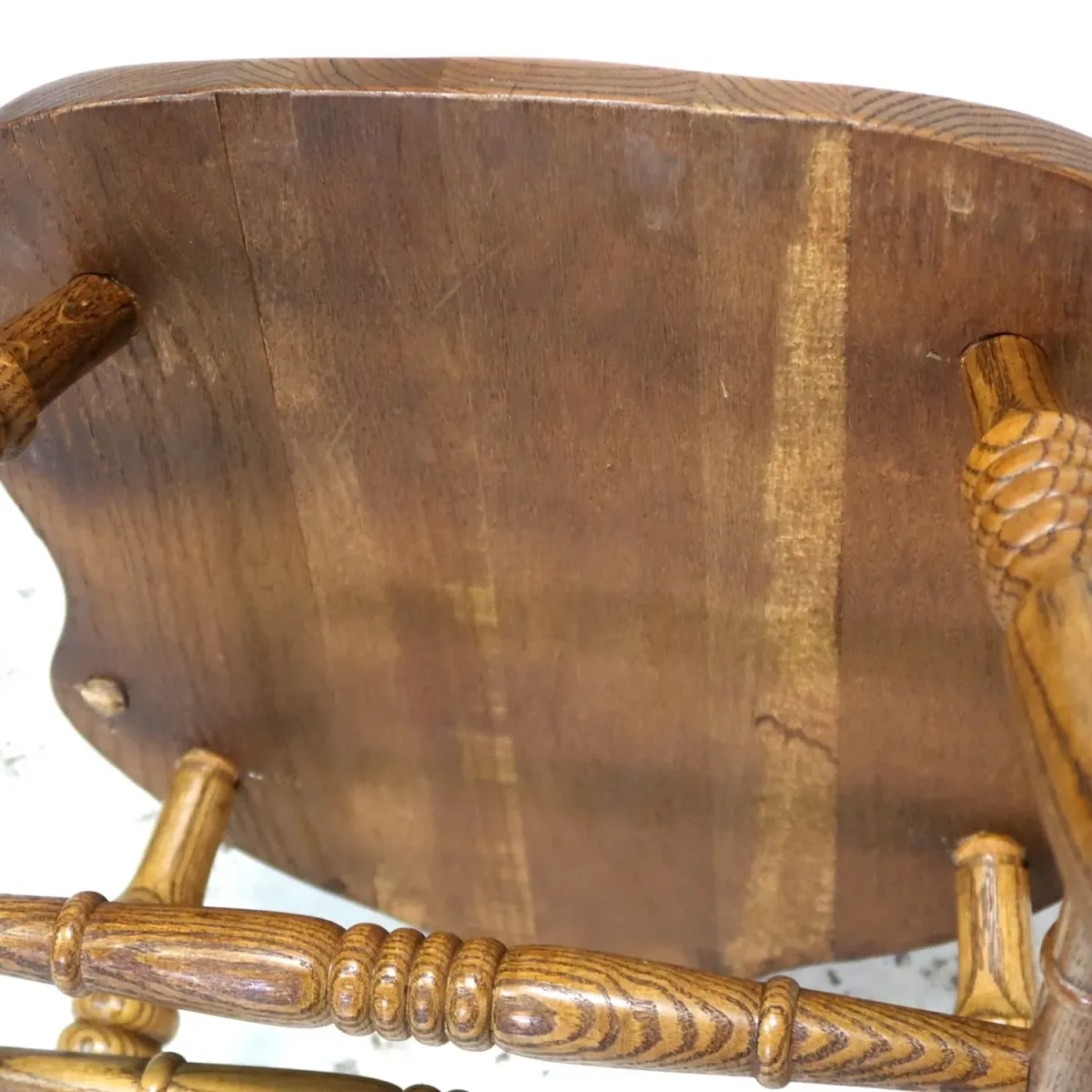 アンティーク ウッド ハイバックチェア オーク