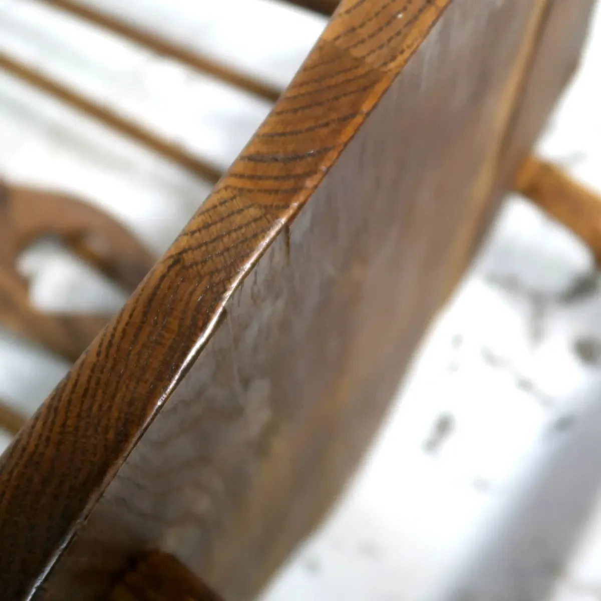 アンティーク ウッド ハイバックチェア オーク