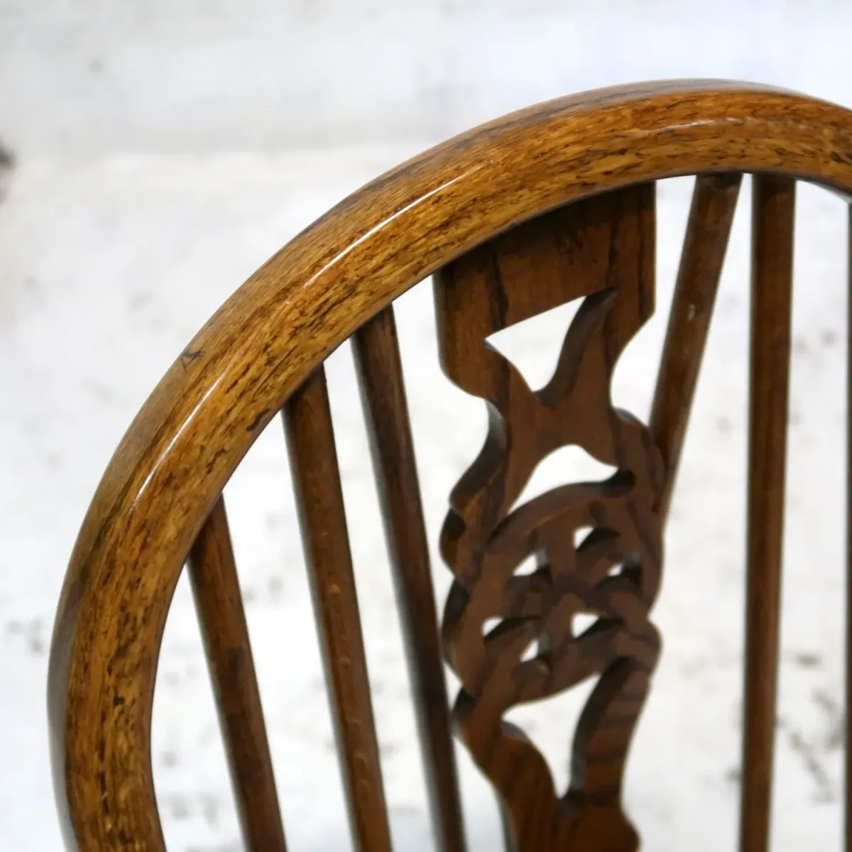 アンティーク ウッド ハイバックチェア オーク