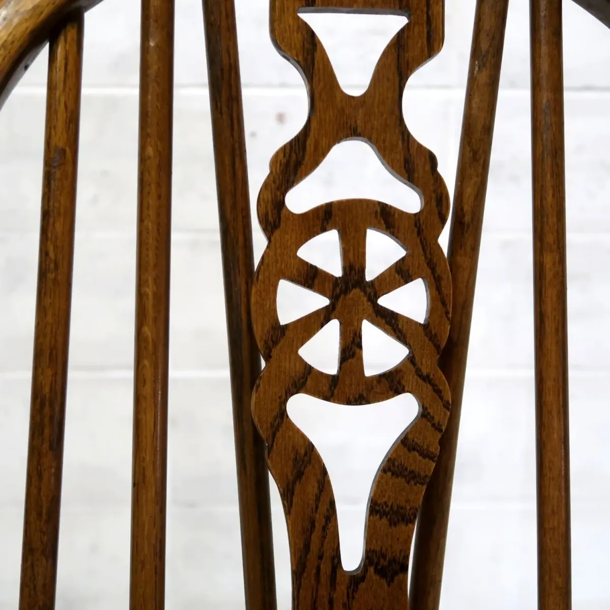 アンティーク ウッド ハイバックチェア オーク