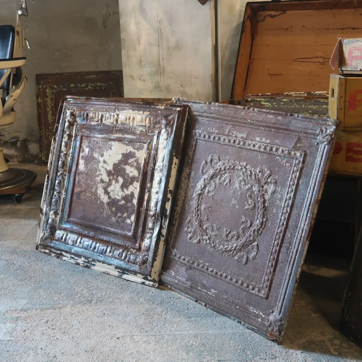 アンティーク ティンパネル